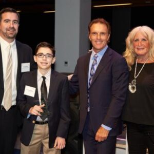 Flutie and guests at an event
