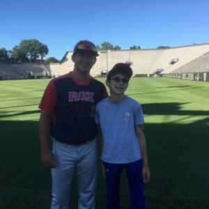 Jake and Andrew before the game